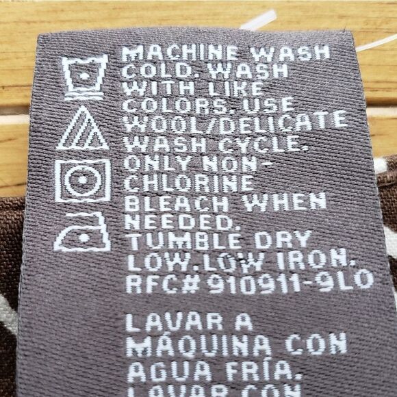 🔹️George by Mark Eisen Brown & Cream Leaf Print Fitted Dress w/Pockets Size 4 - Picture 11 of 12